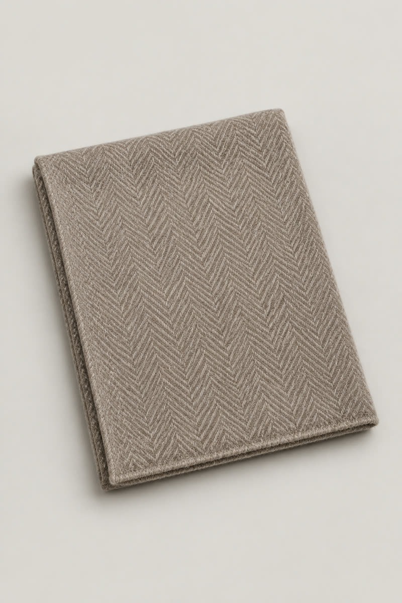 Cashmere-Blend Woven Winter Scarf - 1
