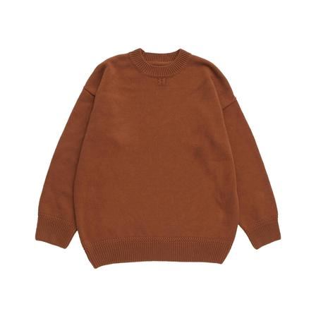 Women's Caramel Crewneck Sweater - 1